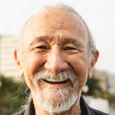 An older adult mentor