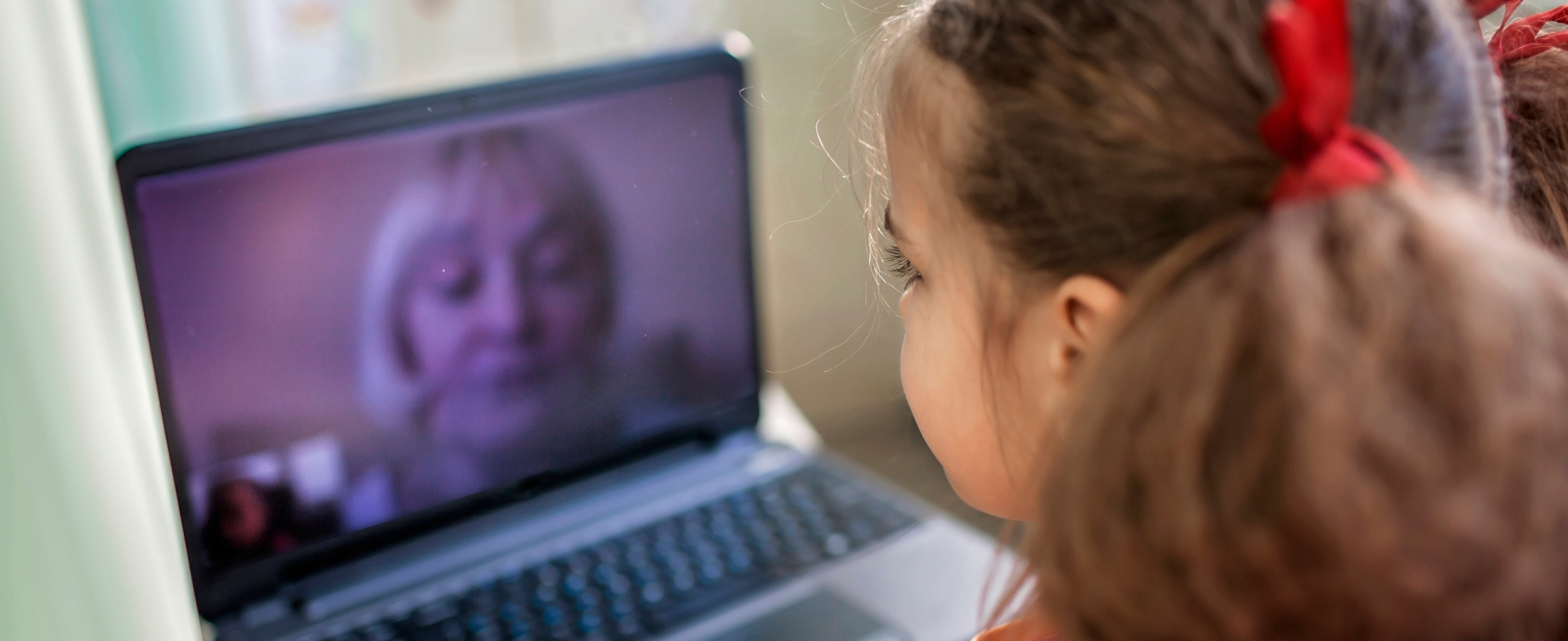 An Eldera mentor and young person during a virtual session